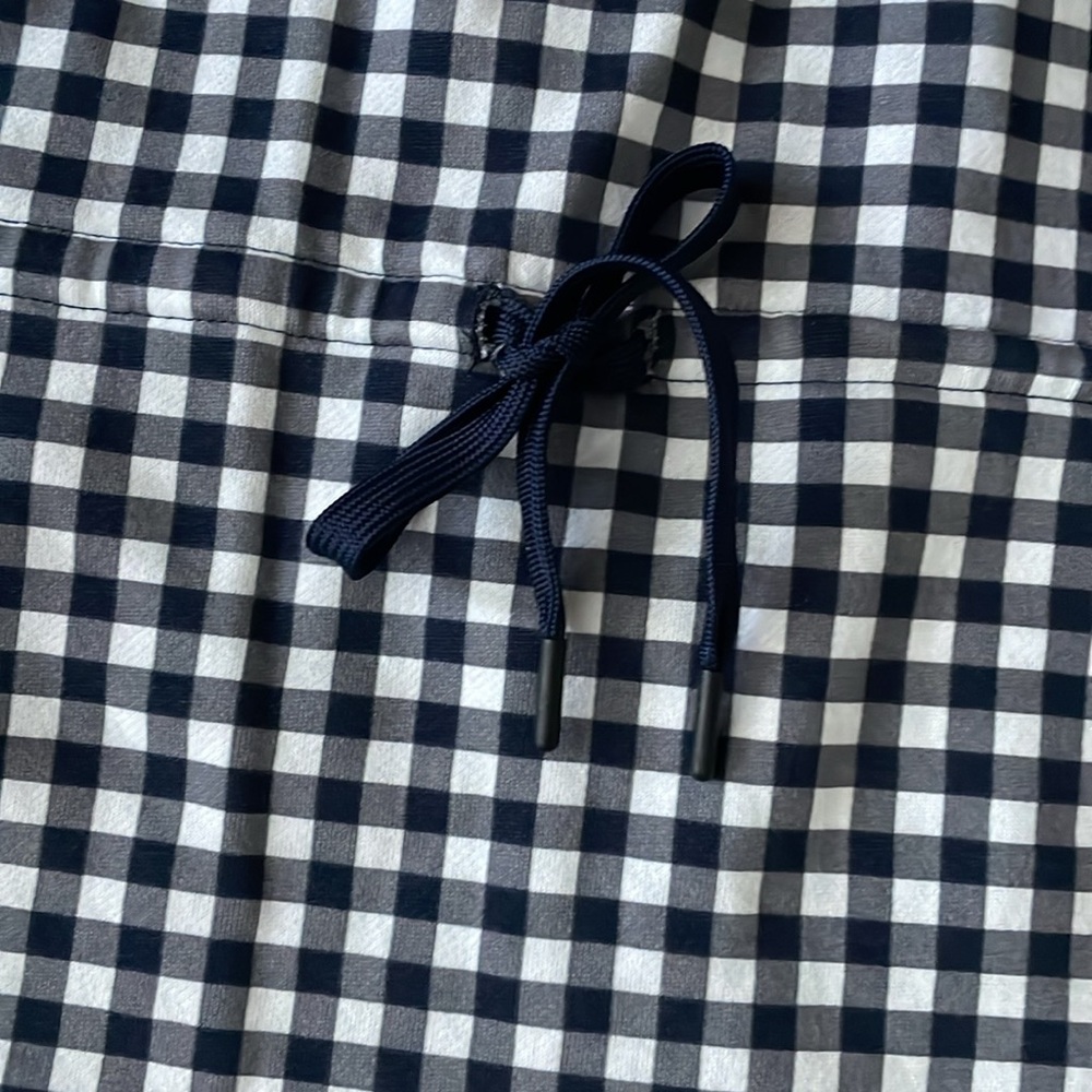 Draper James Activewear Gingham Cinch Waist Quarter-Zip - Picture 3 of 12